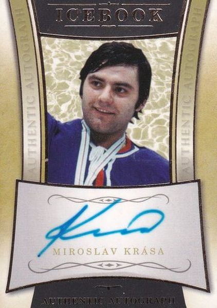 AUTO karta MIROSLAV KRÁSA 16-17 Icebook Authentic Autograph /20